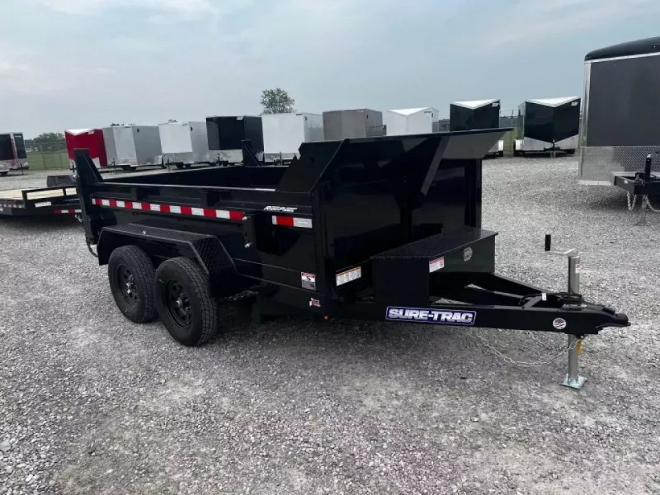 New 2026 Sure-Trac 72INx10 7K Single Ram Dump Trailer