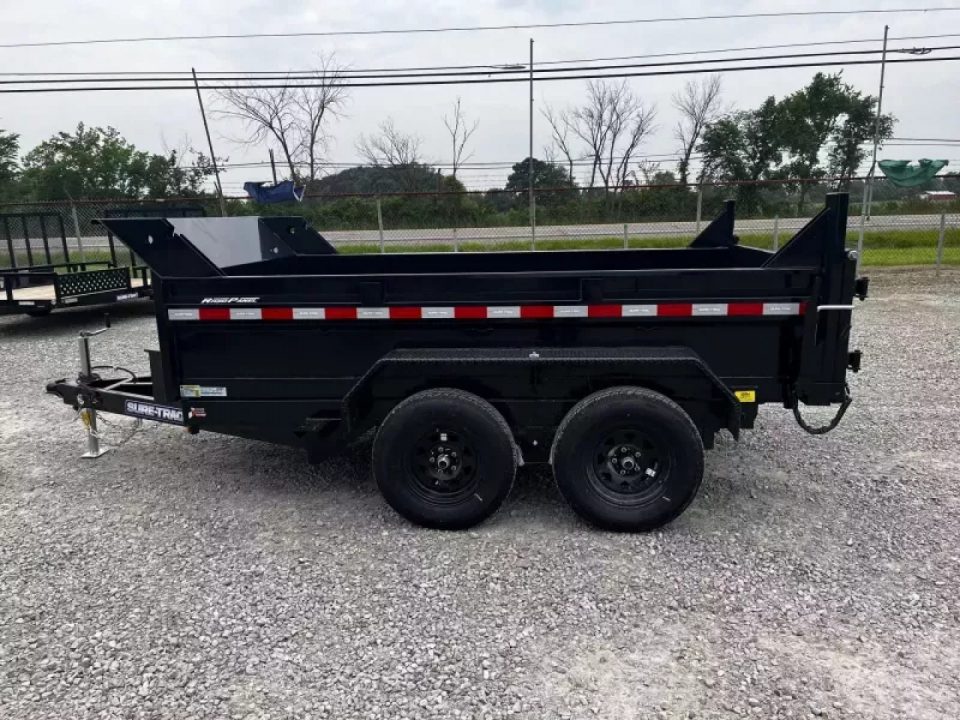 New 2026 Sure-Trac 72INx10 7K Single Ram Dump Trailer
