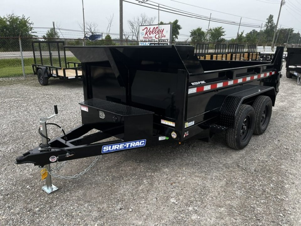 New 2026 Sure-Trac 72INx10 7K Single Ram Dump Trailer