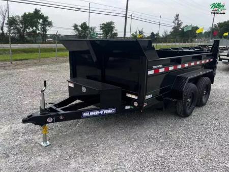 New 2026 Sure-Trac 72INx10 7K Single Ram Dump Trailer