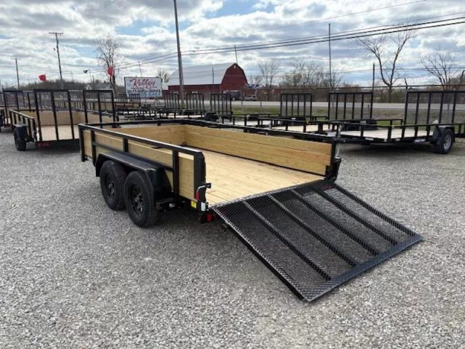 New 2026 Sure-Trac 7 x 12 7K 3-Board Utility Trailer