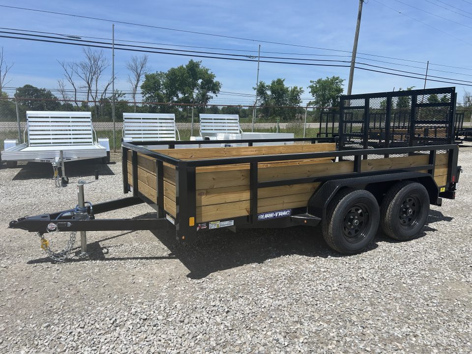 New 2026 Sure-Trac 7 x 12 7K 3-Board Utility Trailer
