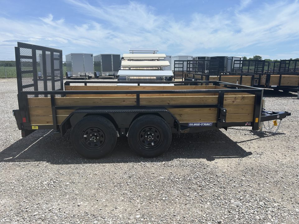 New 2026 Sure-Trac 7 x 12 7K 3-Board Utility Trailer