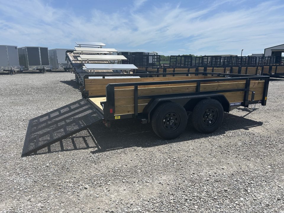 New 2026 Sure-Trac 7 x 12 7K 3-Board Utility Trailer