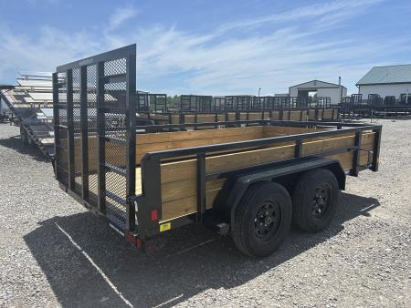 New 2026 Sure-Trac 7 x 12 7K 3-Board Utility Trailer