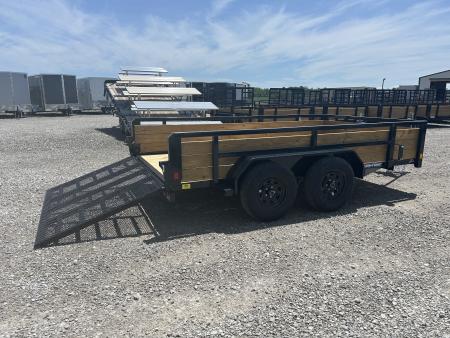 New 2026 Sure-Trac 7 x 12 7K 3-Board Utility Trailer