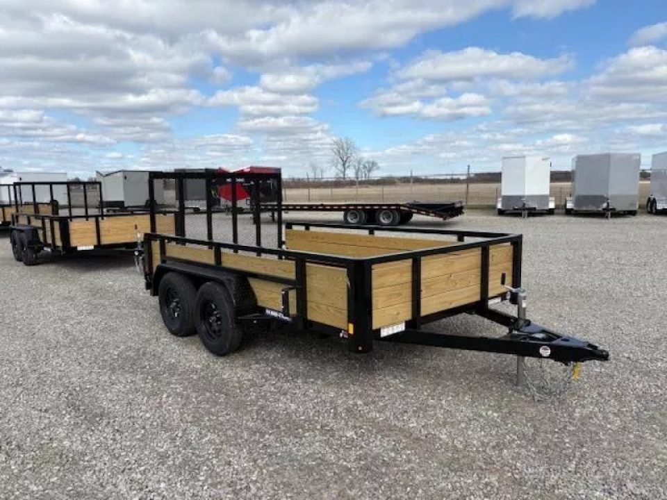 New 2026 Sure-Trac 7 x 12 7K 3-Board Utility Trailer