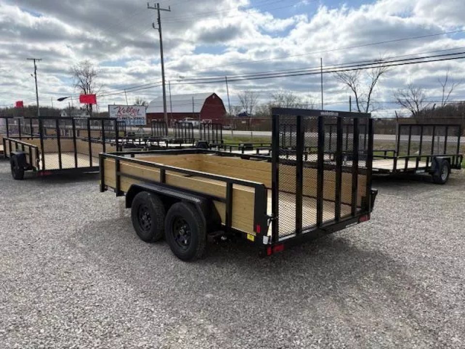 New 2026 Sure-Trac 7 x 12 7K 3-Board Utility Trailer