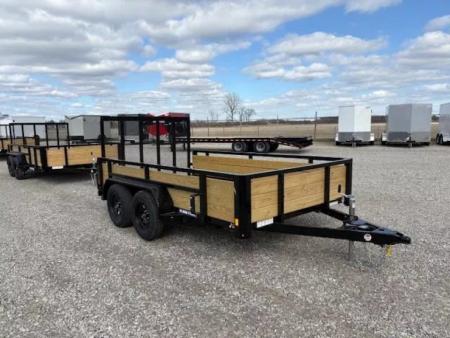 New 2026 Sure-Trac 7 x 12 7K 3-Board Utility Trailer