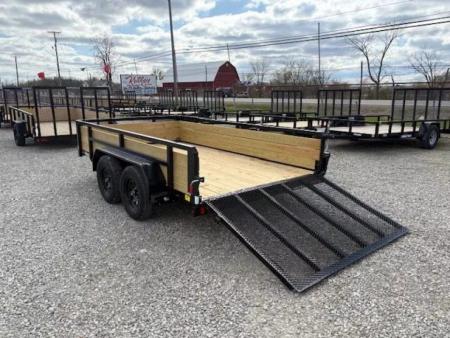 New 2026 Sure-Trac 7 x 12 7K 3-Board Utility Trailer