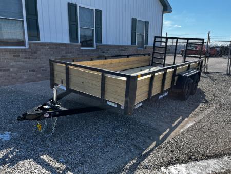 New 2026 Sure-Trac 7x16 7K 3-Board Utility Trailer