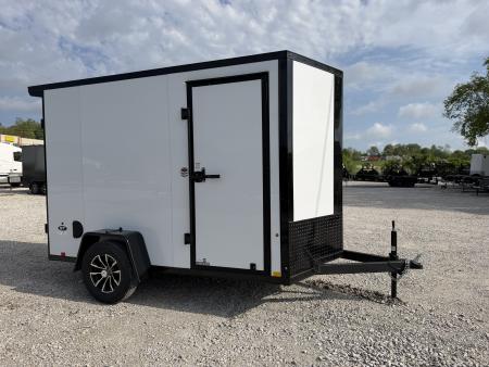 New 2026 Look Trailers 6X12 ST DLX RAMP WHITE Cargo / Enclosed Trailer