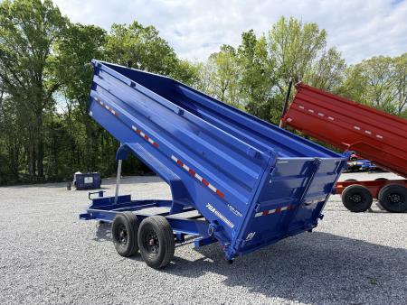 New 2026 PJ Trailers 7X16 (4FT WALL) DUMP TRAILER 16K GVWR Dump Trailer