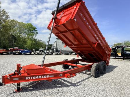 New 2026 PJ Trailers 7X16 (4FT WALL) DUMP TRAILER 16K GVWR Dump Trailer