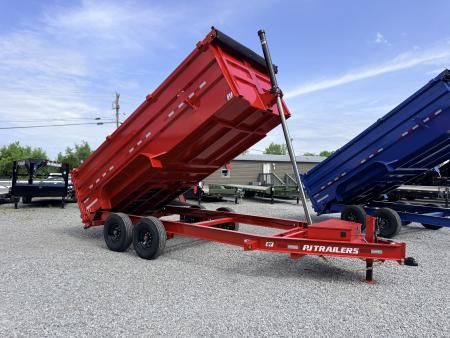 New 2026 PJ Trailers 7X16 (4FT WALL) DUMP TRAILER 16K GVWR Dump Trailer