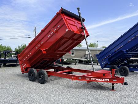 New 2026 PJ Trailers 7X16 (4FT WALL) DUMP TRAILER 16K GVWR Dump Trailer