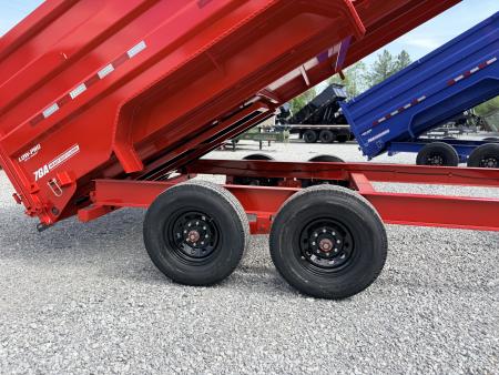 New 2026 PJ Trailers 7X16 (4FT WALL) DUMP TRAILER 16K GVWR Dump Trailer
