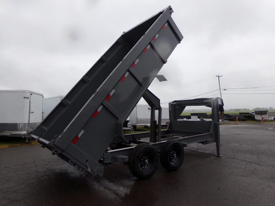 New 2026 Delco Trailers D414 Gooseneck Dump Trailer 3' sides Dump Trailer
