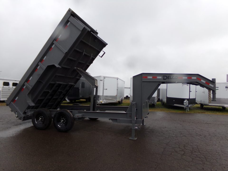 New 2026 Delco Trailers D414 Gooseneck Dump Trailer 3' sides Dump Trailer