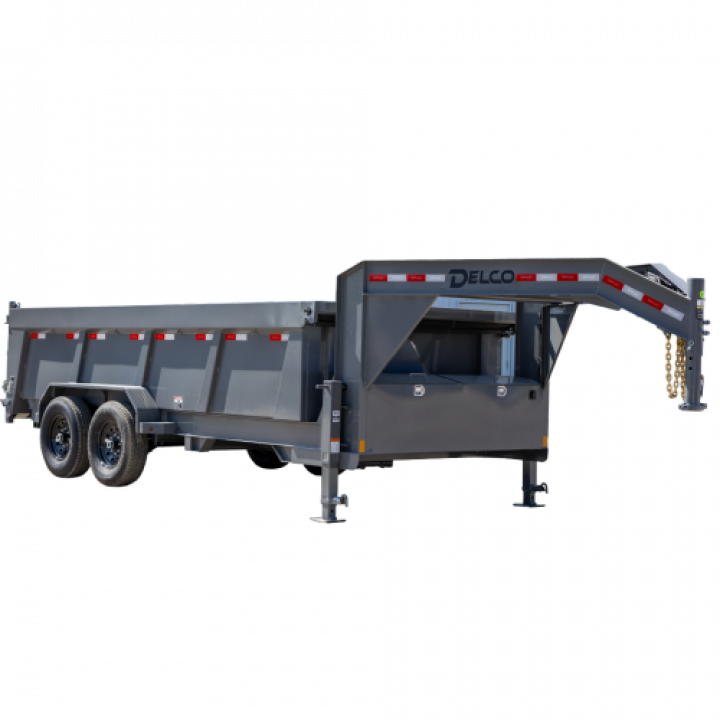 New 2026 Delco Trailers D414 Gooseneck Dump Trailer 3' sides Dump Trailer