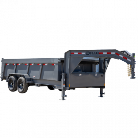 New 2026 Delco Trailers D414 Gooseneck Dump Trailer 3' sides Dump Trailer