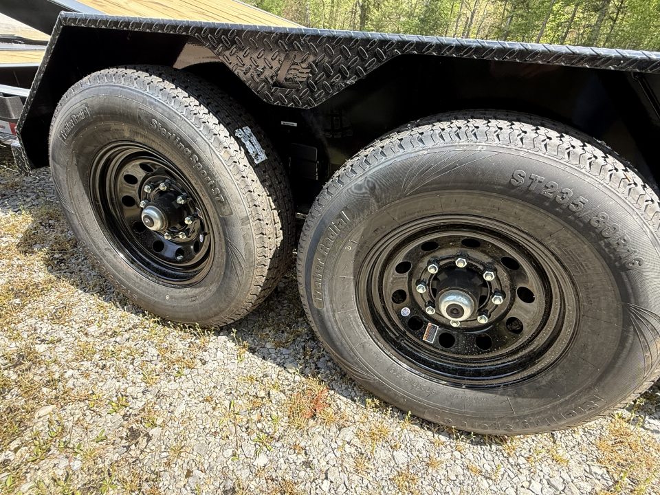 New 2026 Liberty LT14K Tilt Trailer, 15.4K GVWR, I BEAM FRAME, FORK HOLDERS, SPARE MOUNT