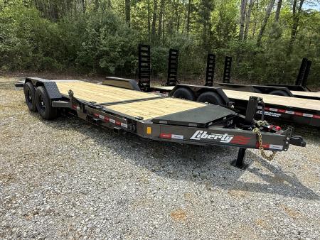 New 2026 Liberty LT14K Tilt Trailer, 15.4K GVWR, I BEAM FRAME, FORK HOLDERS, SPARE MOUNT