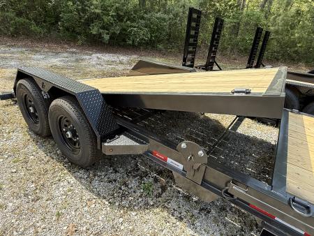 New 2026 Liberty LT14K Tilt Trailer, 15.4K GVWR, I BEAM FRAME, FORK HOLDERS, SPARE MOUNT