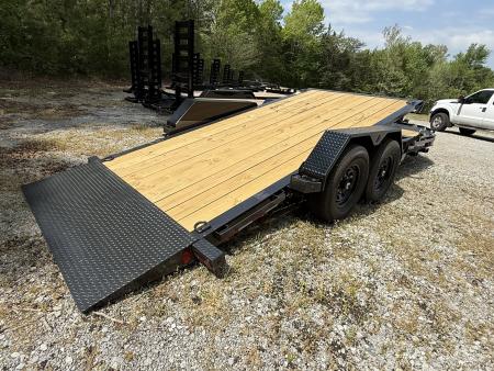 New 2026 Liberty LT14K Tilt Trailer, 15.4K GVWR, I BEAM FRAME, FORK HOLDERS, SPARE MOUNT