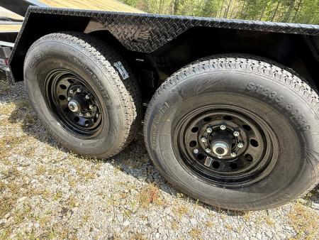 New 2026 Liberty LT14K Tilt Trailer, 15.4K GVWR, I BEAM FRAME, FORK HOLDERS, SPARE MOUNT