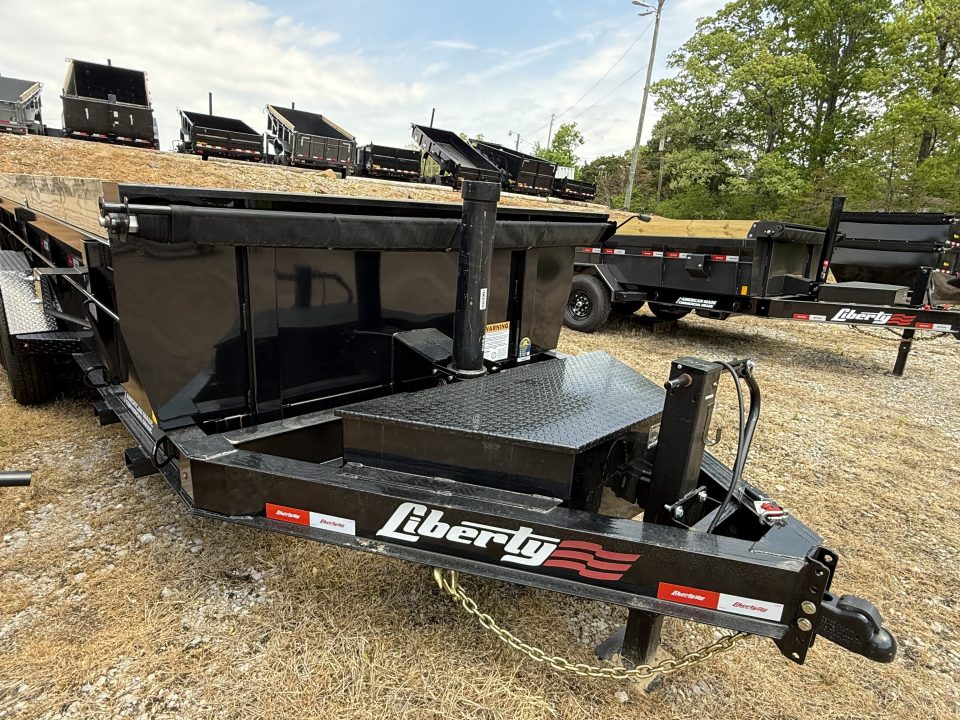 New 2026 Liberty LD14K 16’ Dump Trailer, 15.4K GVWR 7 GA FLOOR FORK HOLDERS