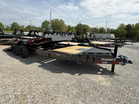 New 2026 Diamond C Trailers HXD 208 22’ Tilt Trailer, HYD JACK, WINCH PLATE BED ROLLER