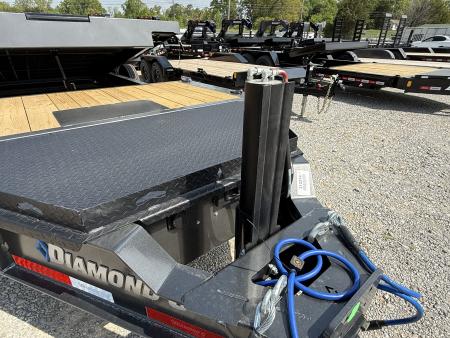New 2026 Diamond C Trailers HXD 208 22’ Tilt Trailer, HYD JACK, WINCH PLATE BED ROLLER