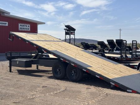 New 2026 Lamar Trailers 102X24 14K DECK OVER TILT Tilt Trailer