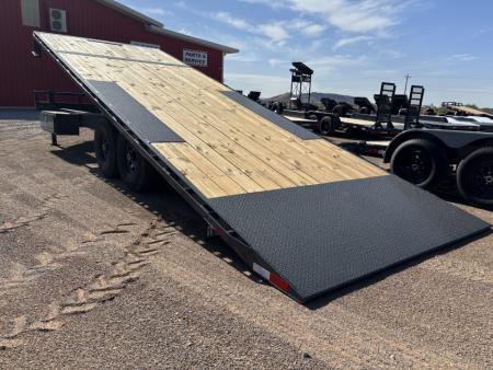 New 2026 Lamar Trailers 102X24 14K DECK OVER TILT Tilt Trailer
