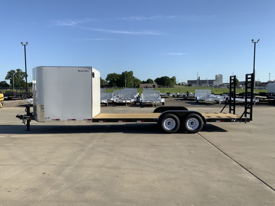 New 2026 Sharp Manufacturing 7 X 26 Combo Equipment Trailer