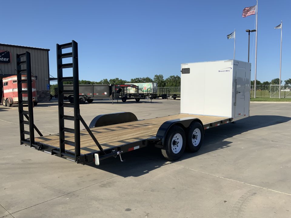 New 2026 Sharp Manufacturing 7 X 26 Combo Equipment Trailer