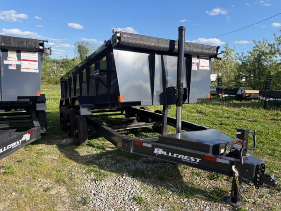 New Hillcrest Dump 7x16 21,000 GVWR 40" BP W/ HD Tube Ramps