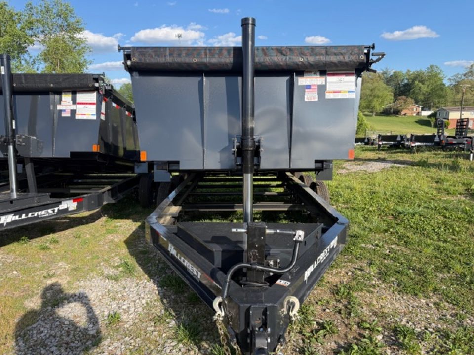New Hillcrest Dump 7x16 21,000 GVWR 40" BP W/ HD Tube Ramps