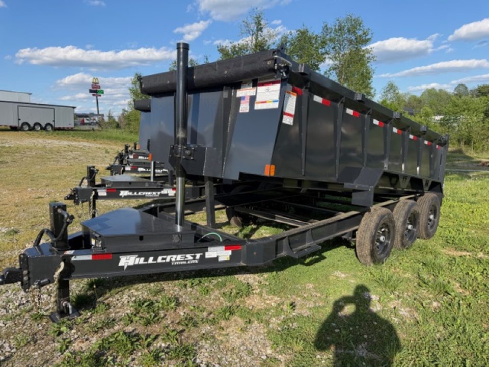 New Hillcrest Dump 7x16 21,000 GVWR 40" BP W/ HD Tube Ramps