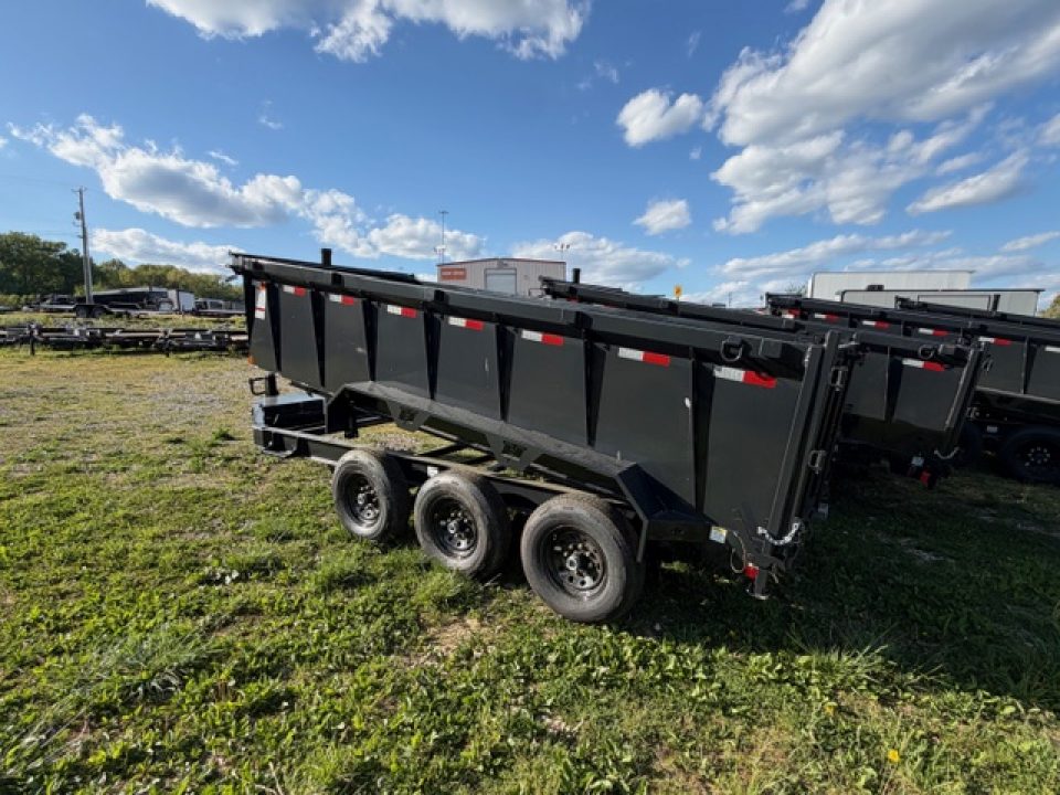 New Hillcrest Dump 7x16 21,000 GVWR 40" BP W/ HD Tube Ramps