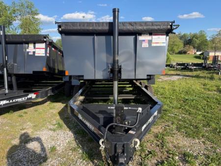 New Hillcrest Dump 7x16 21,000 GVWR 40" BP W/ HD Tube Ramps