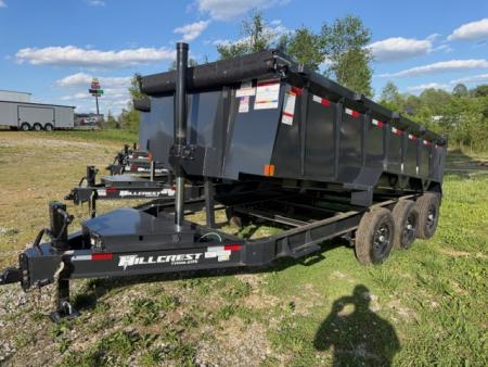 New Hillcrest Dump 7x16 21,000 GVWR 40" BP W/ HD Tube Ramps