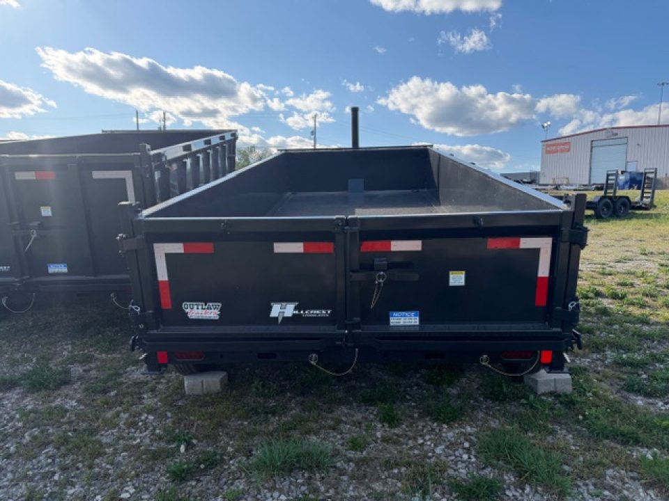 New Hillcrest Dump 7x16 21,000 GVWR 2' BP W/ HD Tube Ramps