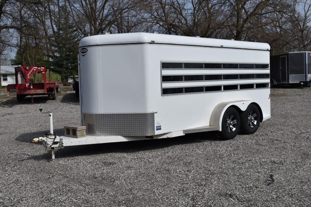 Used 2020 Jackson 16' 6 PEN BUMPER PULL Stock / Stock Combo Trailer