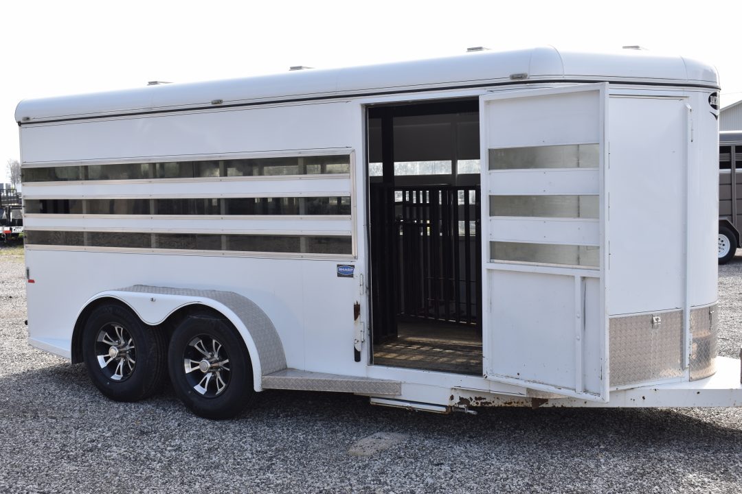 Used 2020 Jackson 16' 6 PEN BUMPER PULL Stock / Stock Combo Trailer