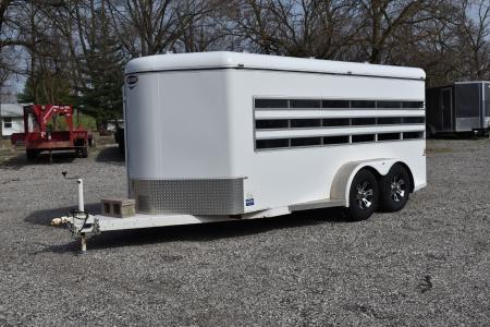 Used 2020 Jackson 16' 6 PEN BUMPER PULL Stock / Stock Combo Trailer