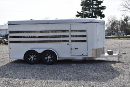 Used 2020 Jackson 16' 6 PEN BUMPER PULL Stock / Stock Combo Trailer