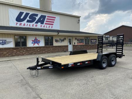 New 2026 AMO 82X16 w/Stand Up Ramps 10k Equipment Trailer