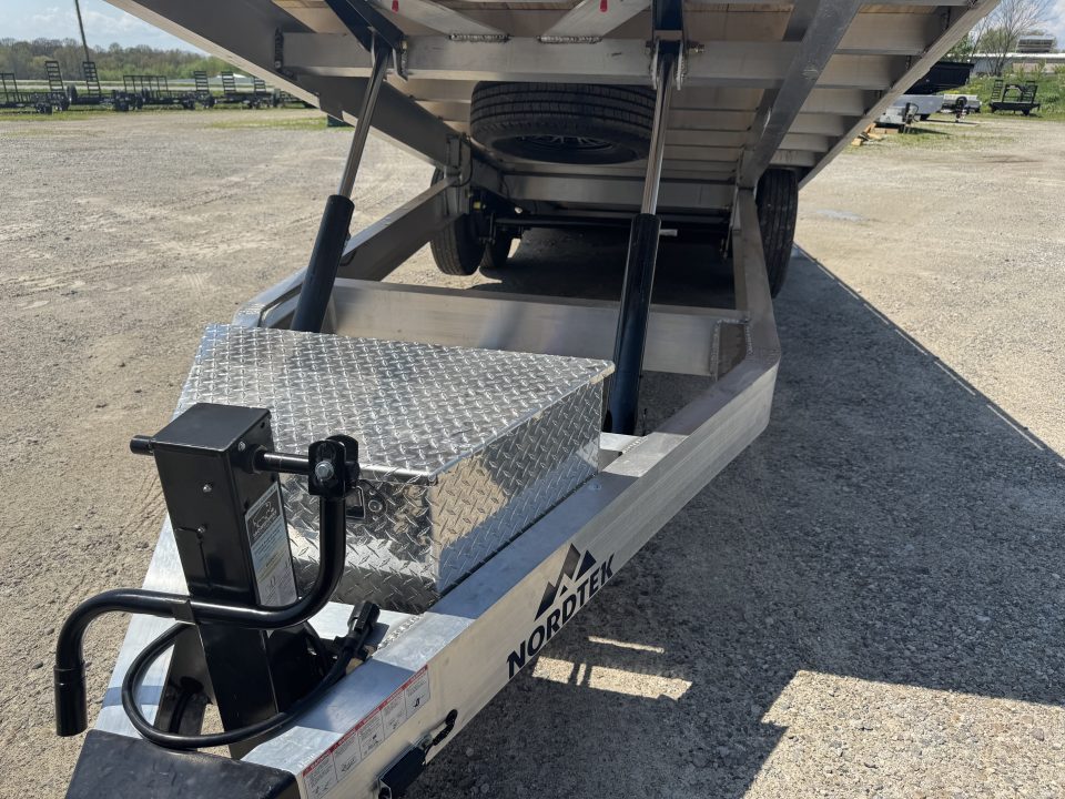 New 2026 Nordtek 102X24 Deckover Trailer 16K GVWR Hyd. Jack w/Remote